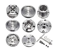 3.5 Inch Reversible Woodturning Chuck, High Strength Steel Chuck, 9 Types with Precise Hardening Action, Lathe Turning Tool with (Color : 9)