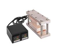3 * 5 Inch Rosin Press Plate with Instrument Fe Set, Max 20 Ton Pressing Dual Plates Temp Controller Box for Wax Oil Extracting