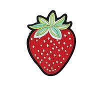 3.5 Inch Strawberry Iron On Patch - Strawberry Patches Iron On - Applique Patches for Clothes, Jackets, Dress, Jeans, Hat, Backpacks - Cute Patches