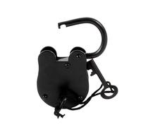 3.5" Iron Antique Padlock Hand Forged Cast Iron Jailer Lock