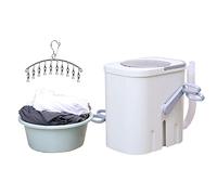 3.5 kg Capacity Portable Top Load Washer, Manual Hand Crank Stainless Steel - Energy Efficient for Residential Use