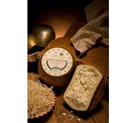 3.5 kg - Fiore Sardo Pdo (Blue zone cheese) made by Sepi in Sardinia. Seasoned ewe's milk cheese, smoked with mediterranean herbs