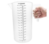 3.5 L (3500 mL) Plastic Measuring Jug with Handle, Clear Liquid Measuring Cup for Garden Use, Plant Feeding, Fertiliser Mixing, Watering & Outdoor Solutions