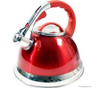 Prima 3.5 Litre Stainless Steel Whistling Kettle Red