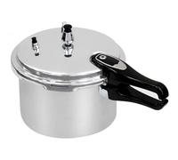 3.5 Litre Pressure Cooker for Kitchen & Catering, Aluminium + Stainless Steel, Suitable for all Hob Types Including Induction Hob - Silver