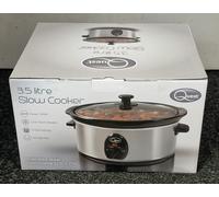 Quest 35270 3.5 Litre Stainless Steel Slow Cooker / 3 Heat Settings