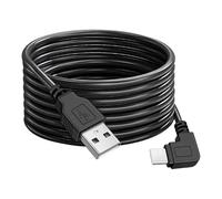 3.5 Meters Mini USB A to Mini B Cable with 90-Degree Angle Right-Angle Connector, Usb to Mini Usb Cable, USB 2.0 Car Charger Cord, Camera Charger, Includes 5 Wiring Clips for Easy Installation