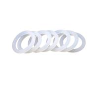 3.5 mm X 18 mm X 25 mm, White VMQ Rubber O-Rings Seals Gasket, 100 Pcs