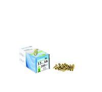 3.5 Optimaxx Extreme Performance Wood Screws 200PC Box (3.5x16mm, Zinc Plate & Yellow Passivated, Pozi Wood Screws)