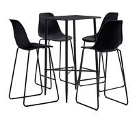 3/5 Piece Bar Set Plastic Pub Bistro Dining Table Chair Multi Colours vidaXL