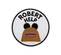 3.5'' Robert Help Marcus Worm Fun Embroidered Iron on Patch