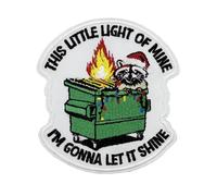 3.5'' This Little Light of Mine I'm Gonna Let It Shine Embroidered Iron On Patch for Hoodies T-Shirts