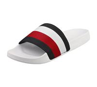 (3.5) Tommy Hilfiger Essential Corp Womens Slide Sandals in Red White Blue