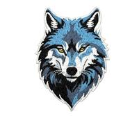 3.5" Wolf Iron On Patch - Embroidered Wolves Be Tactical The Lone Forrest Animal Wolf Applique Appliques Iron On Sew On Patches for Holes, Clothing, Jeans, Hat, Backpacks, Clothes