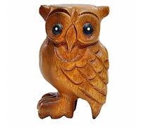 3.5"Wooden Owl Hoot Whistle - Musical Ocarina Craft Decor