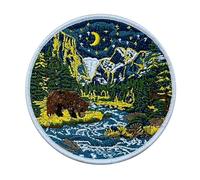 3.5'' Yosemite National Park Iron-on/Sew-on Patch, Nature Emblem