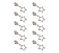 #3# 5 Zipper Pulls for Nylon Coil Zippers 10Pcs Metal Zippers Sliders for Luggages Purses Bags Zipper Head Replacement Pull Tabs Replacement