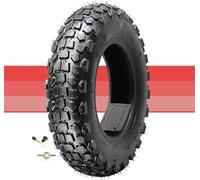 3.50-8 Tire Tubeless | 46J Puncture Resistant Scooter Tire, All Terrain Knobby Off Road Tread for Mobility Electric Scooters, Flat Proof Durable Rubber Wheel
