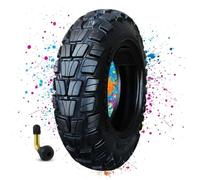 3.50-8 Tubeless Tire for Scooter 46J, Puncture Resistant All Terrain Replacement Tire, Flat Free Durable Rubber Traction Grip, 4PR Heavy Duty Anti Slip