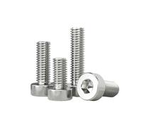 3-50pcs M2M2.5M3M4M5M6M8M10 304 A2-70 Stainless Steel DIN7984 Hex Hexagon Socket Thin Low Short Profile Head Cap Screw(10MM_M8X5PCS)