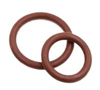 3-50pcs Thickness 3mm Brown Fluorine Rubber O-rings Seals Gasket(OD43xID37-10pcs)