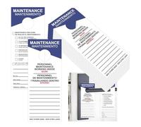3.54 x 8.66 Inch Maintenance Door Hanger Tags Bilingual Preventative Rentals Apartments - Maintenance Employee Door Hang Tag for Apartments, Hotels, Property Management 50 Pack