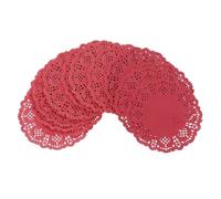 3.5inch Colored Flower Lace Round Paper Doilies Placemat Craft Doyleys Wedding Birthday Tableware Decoration 100pcs Paper Coasters