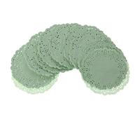 3.5inch Colored Flower Lace Round Paper Doilies Placemat Craft Doyleys Wedding Birthday Tableware Decoration 100pcs Paper Coasters