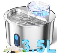 3.5L Cat Water Fountain for Drinking Indoor Pet Fountain, Dishwasher Safe, Anti-Dry Burn Stainless Steel, Automatic Water Dispenser for Cats and Dogs with 3 Replacement Filters