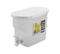 3.5L Drink Dispenser for Fridge Beverage Liquid Drink Container for Cold Water Pitcher Lemonade Stand Juice Jug with Spigot Clear Bins Organization (Pink, One Size)