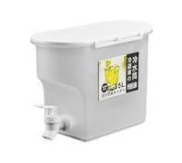 3.5L Drink Dispenser for Fridge - Iced Tea Pitcher for Fridge,Refrigerator Water Dispenser,Beverage Liquid Drink Container for Party,Cold Water Pitcher Lemonade Stand Juice Jug with Spigot Iced Tea