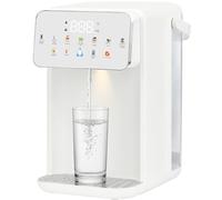 3.5L Instant Hot Water Dispenser, 6 Temp Settings & 8 Cup Sizes, 3-Second Rapid Heat, Quiet Operation, LED Touchscreen & Night Light, for Tea, Coffee & Kitchen (White)
