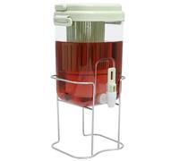 3.5L Plastic Drinks Dispenser with Tap Large Capacity Juice Container with Removable Filter Good Sealing Cold Drink Juice Beverage Dispenser Jug for Party Drink, Iced Tea, Lemonade, Cold Brew