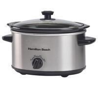 3.5L SLOW COOKER SILVER; HBSC040S (HAMILTON BEACH) Qty X 1
