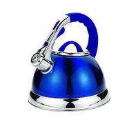 3.5L Stainless Steel Whistling Kettle with Silicone Handle (Blue)