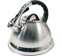 3.5L Stainless Steel Whistling Kettle with Silicone Handle (Chrome)