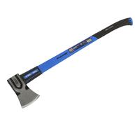 3.5lb Felling Axe - Drop Forged Carbon Steel - Fibreglass Shaft - Tree Cutting