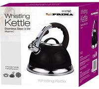 3.5Ltr Stainless Steel Whistling Kettle Metallic Black