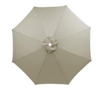 3.5m/3.0m/2.8m/2.7m/2.5m/2.3m/2m Umbrella Replacement Parasol Canopy, 6/8 Ribs Sun Umbrella Replacement Cloth For Patio/Beach/Backyard Parasol Fabric Canopy Cover (Taupe,8ribs-350cm)