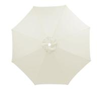 3.5m/3.0m/2.8m/2.7m/2.5m/2.3m/2m Umbrella Replacement Parasol Canopy, 6/8 Ribs Sun Umbrella Replacement Cloth For Patio/Beach/Backyard Parasol Fabric Canopy Cover (Beige,8ribs-280cm)