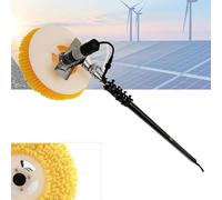 3.5m/5.5m/7.5m Solar Panel Cleaning Kit Telescopic Pole & Dual Head Brush Professional Photovoltaic Panel Cleaner with Rotating Brush for Efficient Maintenance