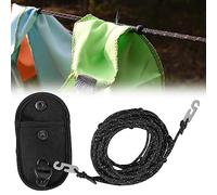 3.5m Camping Clothesline with 24 Fixed Beads,Portable Clothes Line,Non-Slip Clothesline for Laundry, Garden, Balcony, Motorhome, Camping Travel Accessories,Washing Line Clotheslines