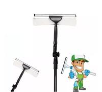 3.5m Heavy Duty Telescopic Window Cleaner - Extendable Glass & Conservatory Cleaning Tool with Adjustable Squeegee Head
