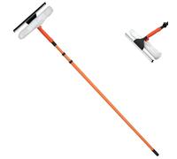 3.5m Window Cleaner Telescopic Conservatory Extendable Pole Heavy Duty Glass Cleaning Equipment Kit with Squeegee Soft Head