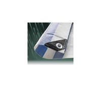 (3.5M x 5.5M, Blue) Green/Blue/Red Striped Waterproof Tarpaulins Covers With Eyelets Various Sizes