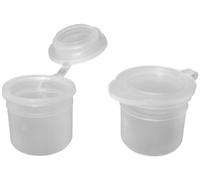 3.5ml Empty Mini Paint Pots x 10 Ink/Glue/Dyes/Enamel/Sample/Tester - Art and Craft Containers - Hinged Flip Top Lid