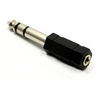 kenable 3.5mm 3.5 mm MONO Socket to 6.35mm Stereo Jack Converter Adapter