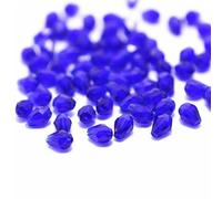 3 * 5mm 480pcs Teardrop Crystal Beads Colorful Glass Beads for Jewelry Beading Supplies Handmade Crafts DIY Beading, Bracelets, Necklaces, Earrings Jewelry (deep Blue)