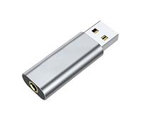 3.5mm Adapter 2 in 1 USB a to TRRS Headphone Microphone Stereo Suitable for Laptop Desktop USB to Gaming