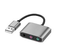 3.5mm adapter to 3.5mm convenient USB improves your gaming experience with this external sound card